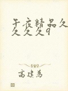 午夜精品久久久久久久9