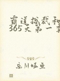 霸道总裁和我的365天第一季免费观看全集