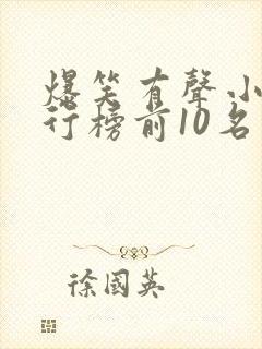 爆笑有声小说排行榜前10名