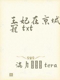 王妃在京城当团宠 txt