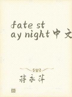 fate stay night中文版下载