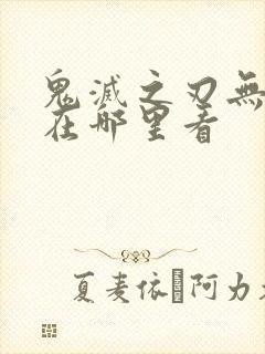 鬼灭之刃无限城在哪里看