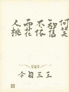 人面不知何处去桃花依旧笑春风啥意思