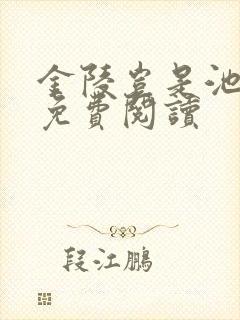 金陵岂是池中物免费阅读