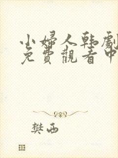 小妇人韩剧全集免费观看中文版