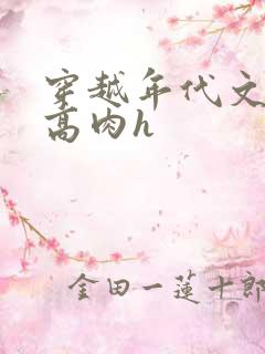 穿越年代文军婚高肉h