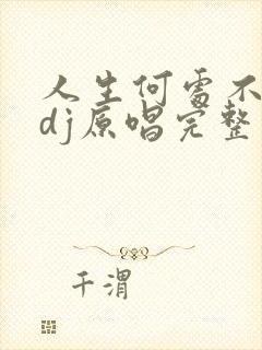 人生何处不相逢dj原唱完整版