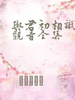 与君初相识免费观看全集