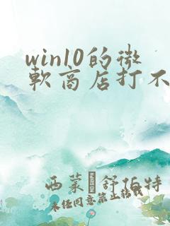 win10的微软商店打不开