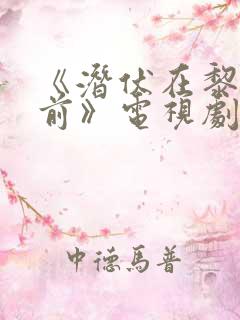 《潜伏在黎明之前》电视剧