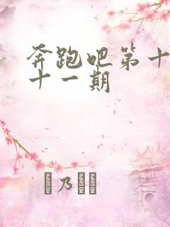 奔跑吧第十一季十一期