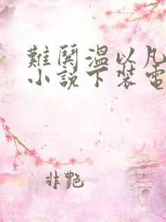 难哄温以凡桑延小说下装电子书