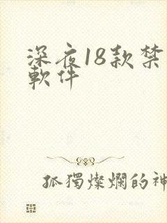 深夜18款禁止软件