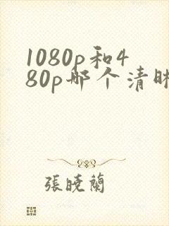1080p和480p哪个清晰