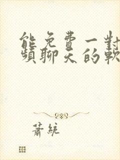 能免费一对一视频聊天的软件