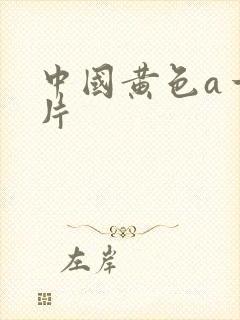 中国黄色a一级片