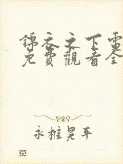 锦衣之下电视剧免费观看全集高清