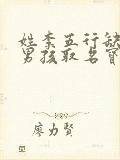 姓李五行缺金的男孩取名宝典