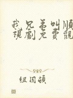 我兄弟叫顺溜电视剧免费观看