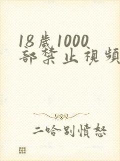 18岁1000部禁止视频在线看