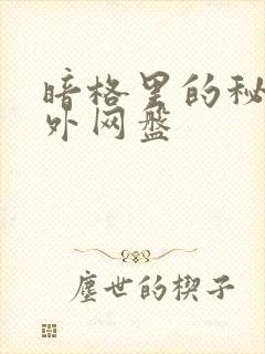 暗格里的秘密番外网盘