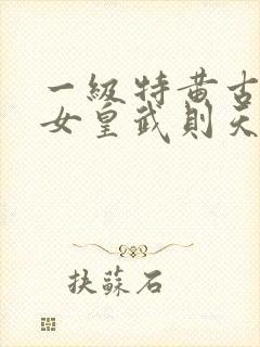 一级特黄古装剧女皇武则天全集高清免费