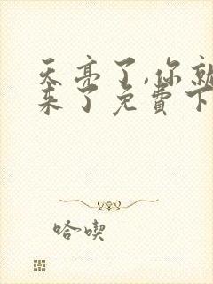 天亮了,你就回来了免费下载txt