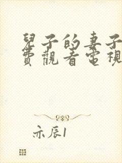 儿子的妻子6免费观看电视剧