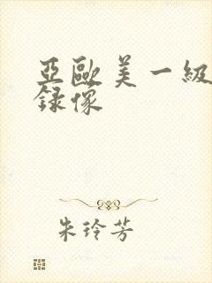 亚欧美一级黄色录像