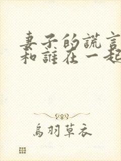 妻子的谎言东旭和谁在一起了