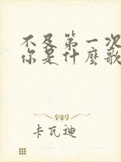 不及第一次遇见你是什么歌的歌词