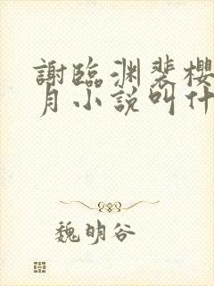 谢临渊裴樱苏江月小说叫什么名字