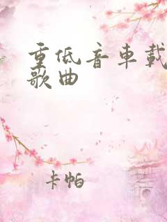 重低音车载dj歌曲