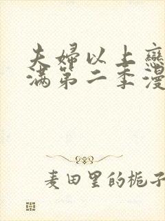 夫妇以上恋人未满第二季漫画全集免费观看