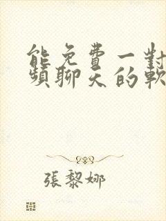 能免费一对一视频聊天的软件