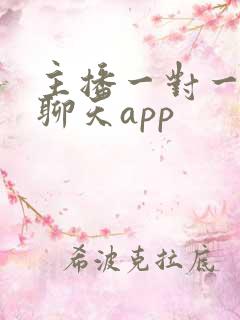 主播一对一视频聊天app