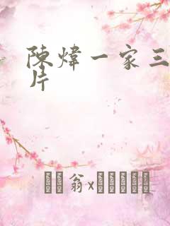 陈炜一家三口照片