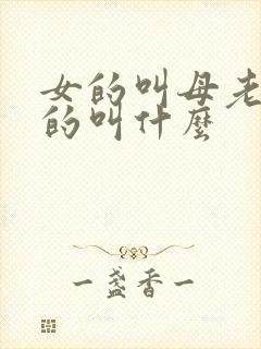 女的叫母老虎男的叫什么