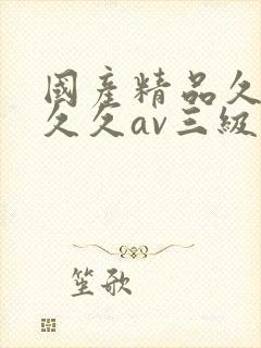 国产精品久久久久久av三级