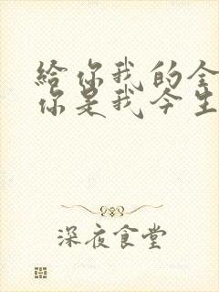 给你我的全部 你是我今生唯一是什么歌