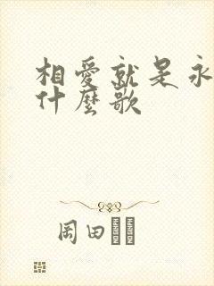 相爱就是永远是什么歌