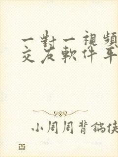 一对一视频聊天交友软件平台