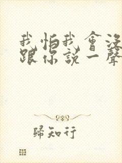 我怕我会没机会跟你说一声再见歌词