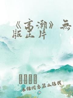 《高潮》无删减版正片
