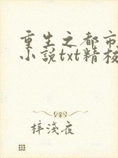 重生之都市仙尊小说txt精校版