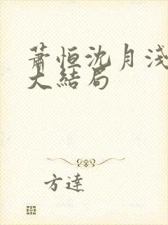 萧恒沈月浅小说大结局