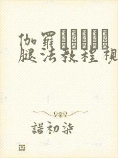 伽罗といちゃつ腿法教程视频