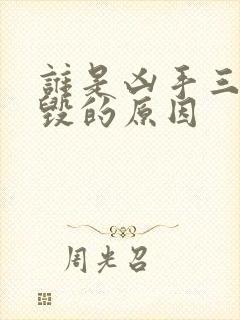 谁是凶手三观尽毁的原因