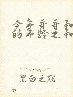 今年哥哥和弟弟的年龄之和是21岁