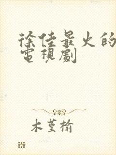 徐佳最火的5部电视剧